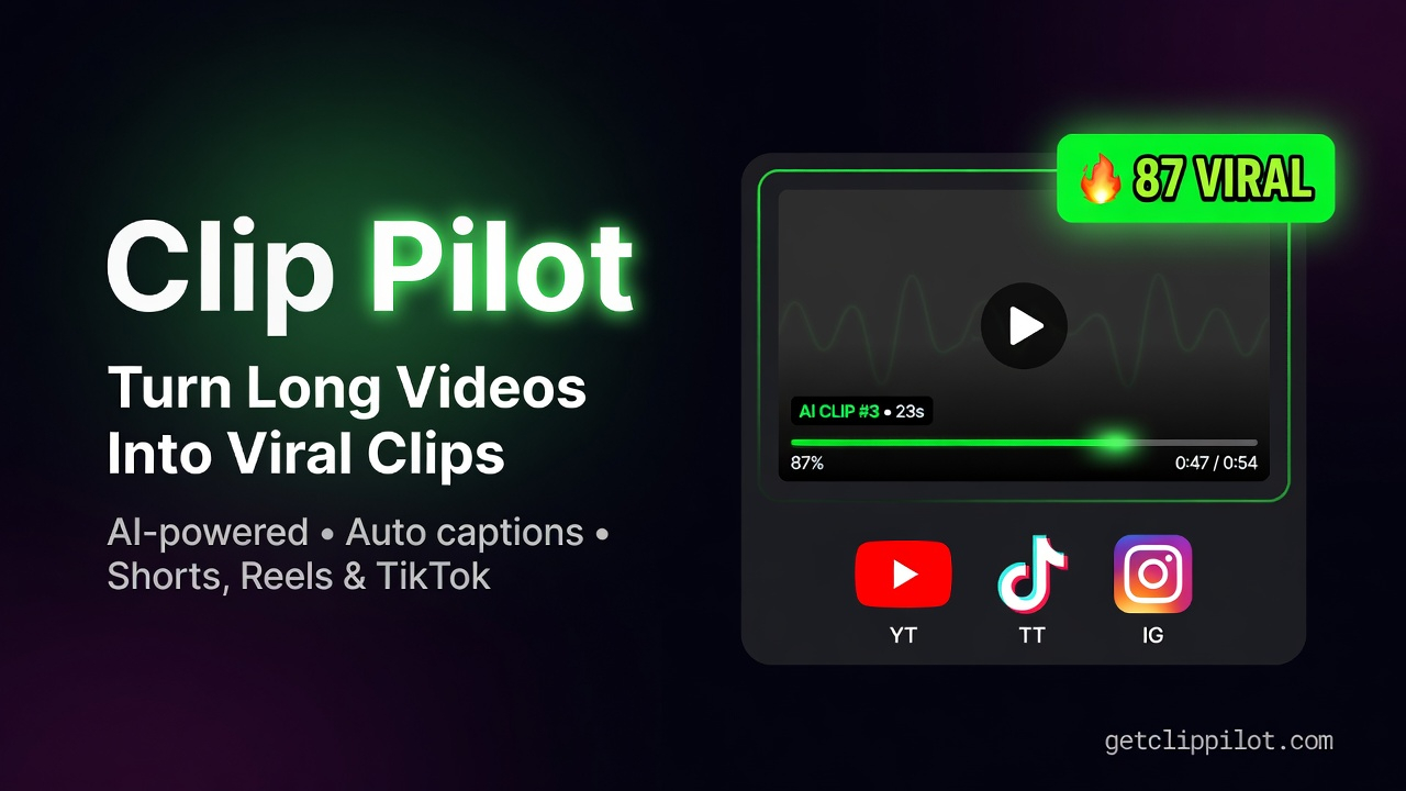 ClipPilot — Turn One Video Into Months of Content